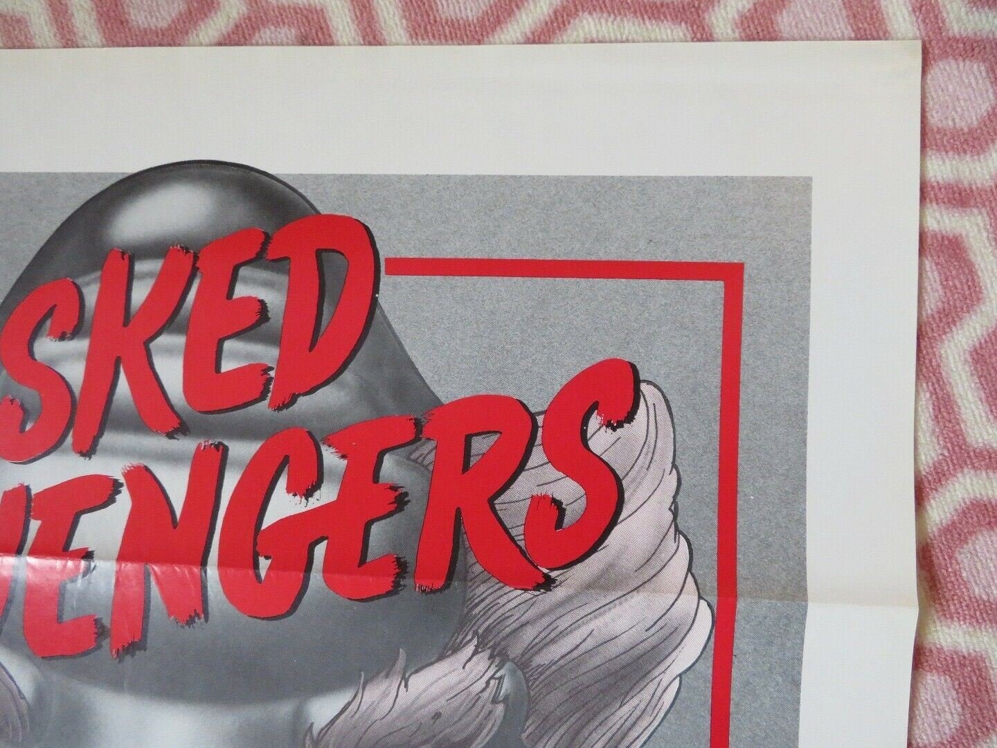 MASKED AVENGERS KUNG FU US ONE SHEET ROLLED POSTER CHIANG SHENG CHU K'O 1981 Movie posters