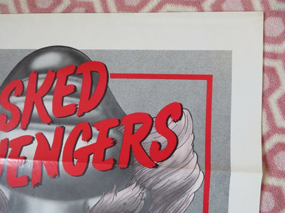 MASKED AVENGERS KUNG FU US ONE SHEET ROLLED POSTER CHIANG SHENG CHU K'O 1981 Movie posters