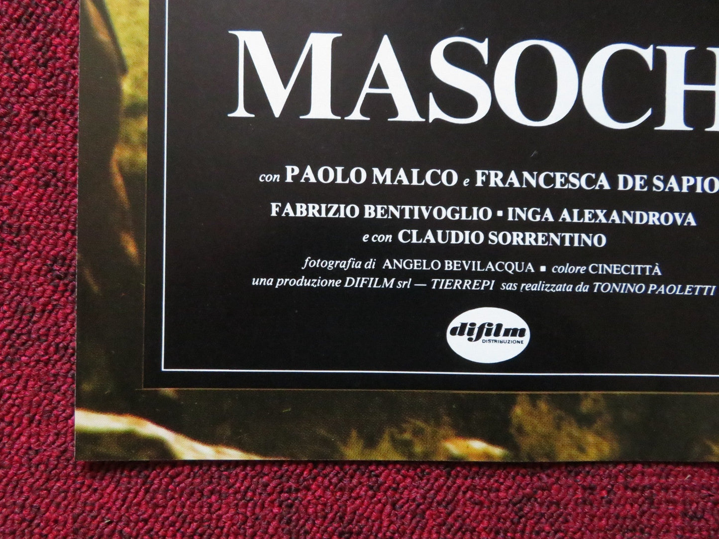 MASOCH - A ITALIAN FOTOBUSTA POSTER PAOLO MALCO FRANCESCA DE SAPIO 1980 Rendezvous Cinema Movie posters