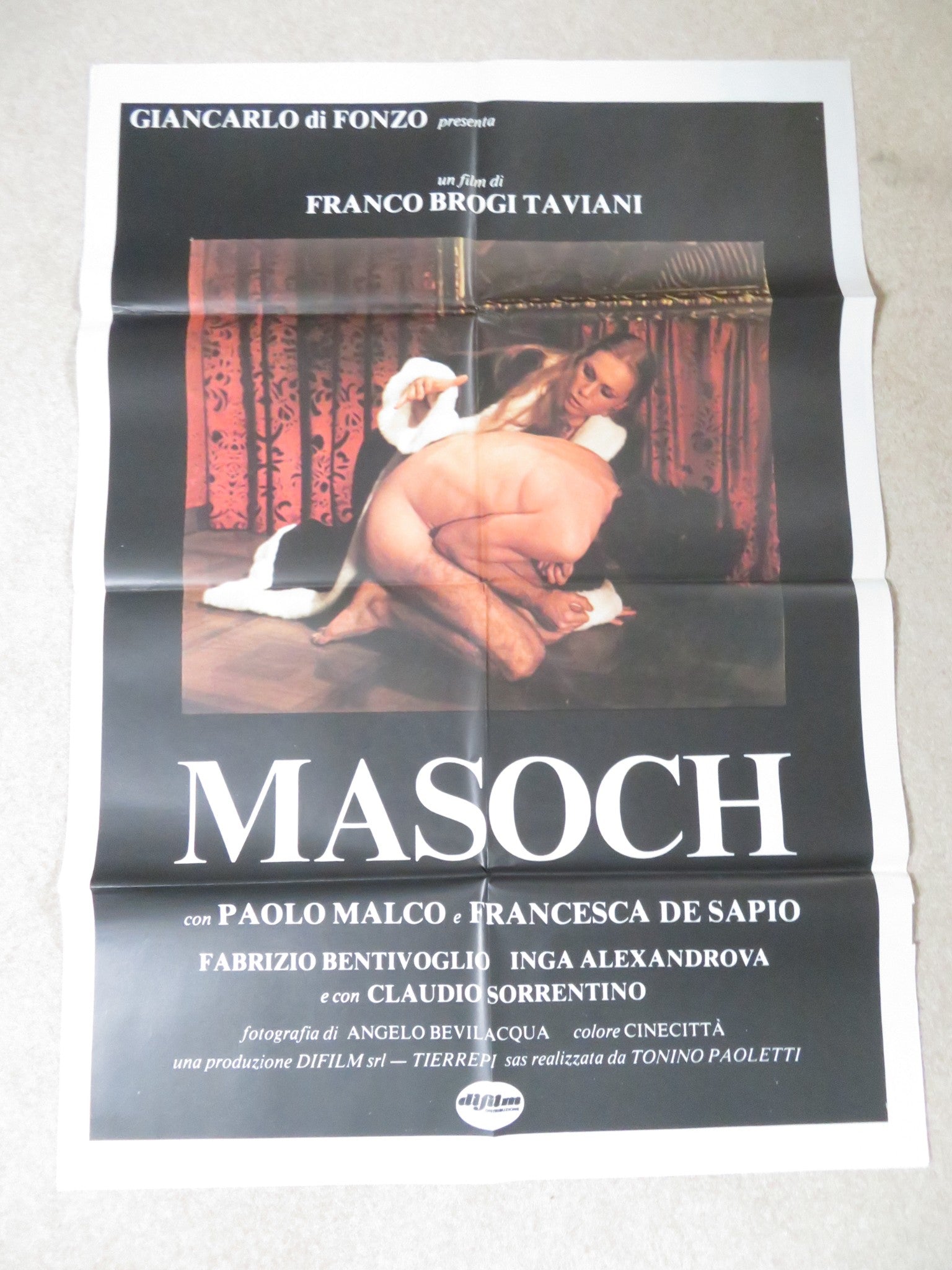 MASOCH ITALIAN 2 FOGLIO POSTER PAOLO MALCO FRANCESCA DE SAPIO 1980 Rendezvous Cinema Movie posters