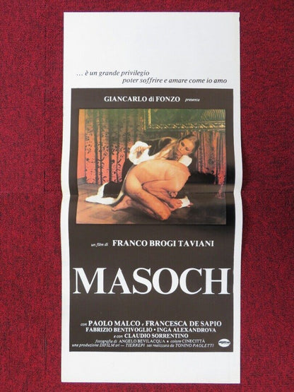MASOCH ITALIAN LOCANDINA (27.5"x13")POSTER FRANCO BROGI TA VIANI PAOLO MALCO '80 Movie posters