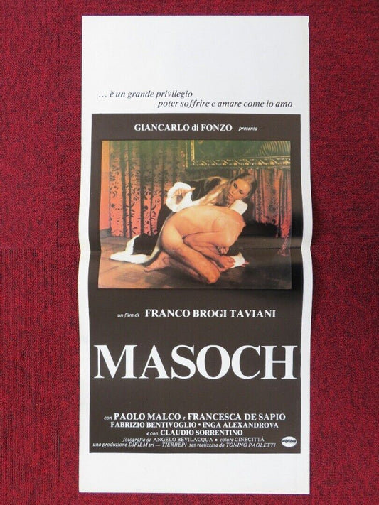 MASOCH ITALIAN LOCANDINA (27.5"x13")POSTER FRANCO BROGI TA VIANI PAOLO MALCO '80 Movie posters
