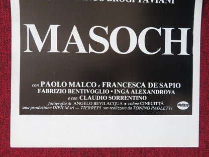 MASOCH ITALIAN LOCANDINA (27.5"x13")POSTER FRANCO BROGI TA VIANI PAOLO MALCO '80 Movie posters