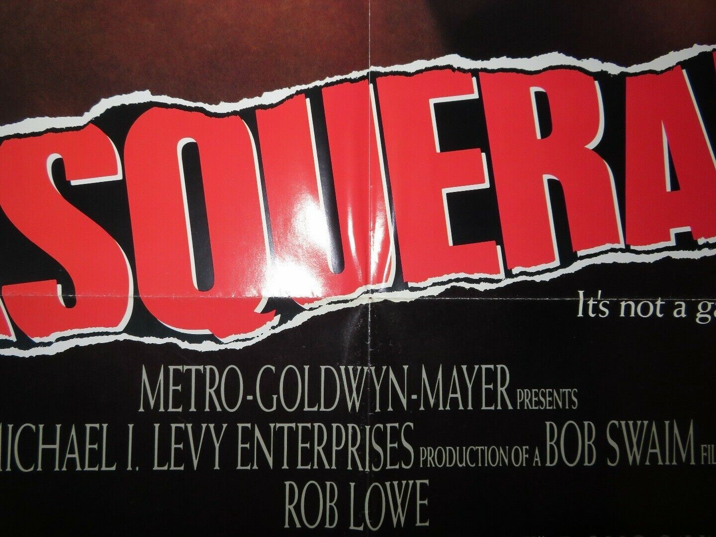 MASQUERADE US ONE SHEET POSTER MEG TILLY KIM CATTRALL 1988 Movie posters