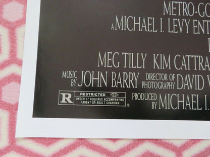 MASQUERADE US ONE SHEET POSTER MEG TILLY KIM CATTRALL 1988 Movie posters