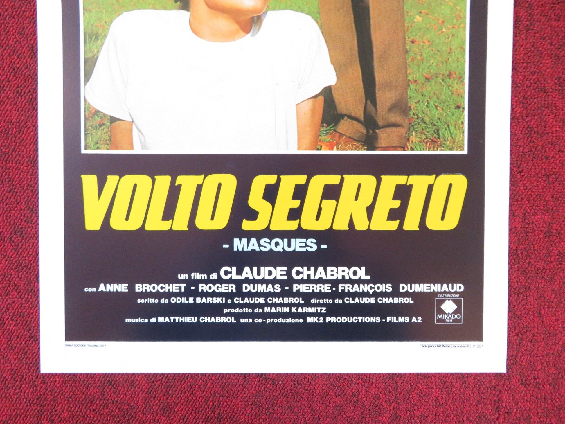 MASQUES ITALIAN LOCANDINA POSTER PHILIPPE NOIRET ROBIN RENUCCI 1987 Rendezvous Cinema Movie posters