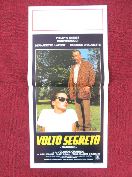 MASQUES ITALIAN LOCANDINA POSTER PHILIPPE NOIRET ROBIN RENUCCI 1987 Rendezvous Cinema Movie posters
