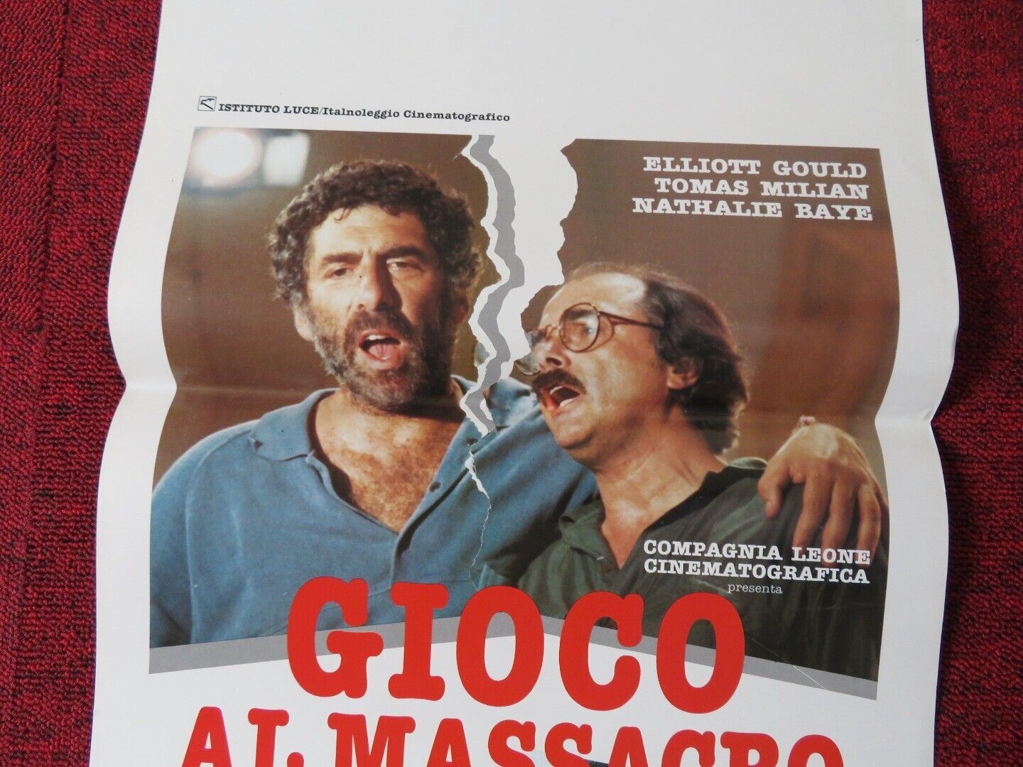 MASSACRE PLAY ITALIAN LOCANDINA (27.5"x13") POSTER DAMIANO DAMIANI 1989 Movie posters