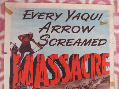 MASSACRE US INSERT (14"x 36") POSTER DANE CLARK JAMES CRAIG 1956 - Rendezvous Cinema