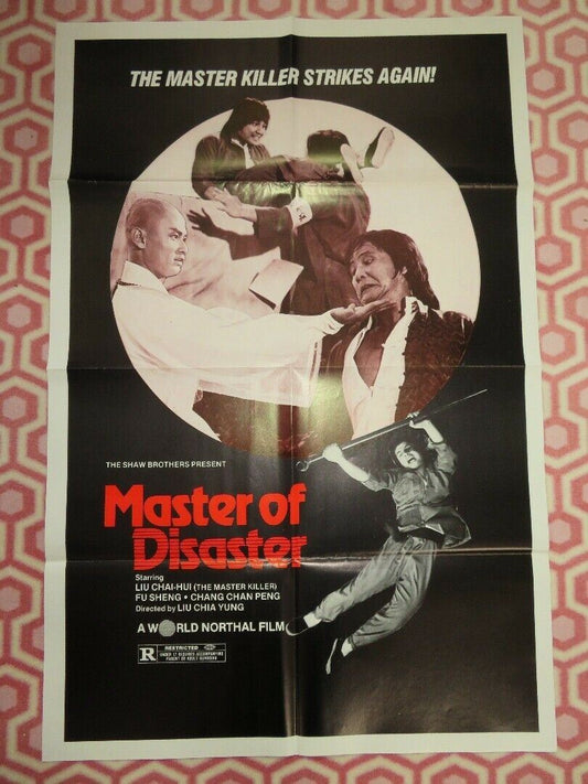 MASTER OF DISASTER/ The Treasure Hunter KUNG FU US ONE SHEET POSTER 1981 Movie posters