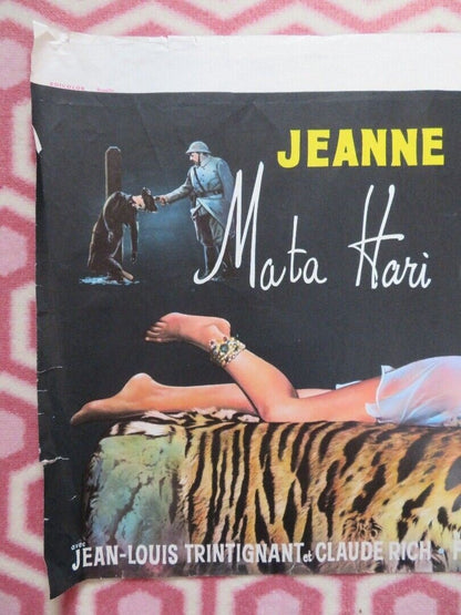 MATA HARI AGENT H21/ Secret Agent FX18 BELGIUM (15"x22.5") POSTER JEANNE MOREAU - Rendezvous Cinema