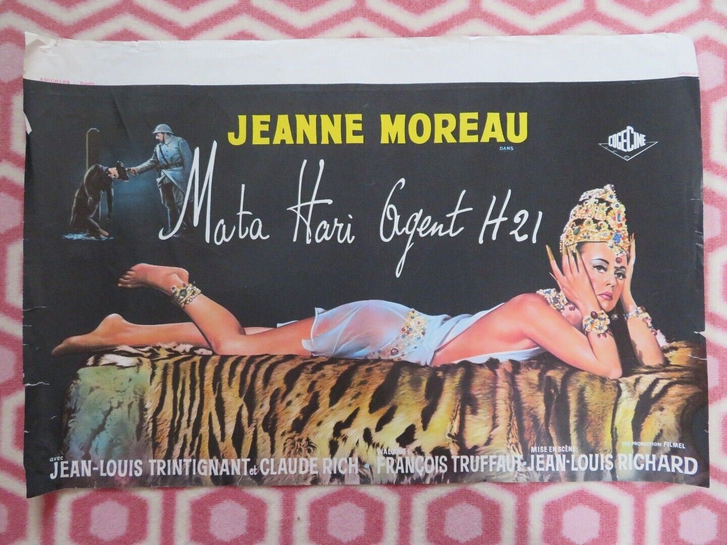 MATA HARI AGENT H21/ Secret Agent FX18 BELGIUM (15"x22.5") POSTER JEANNE MOREAU - Rendezvous Cinema