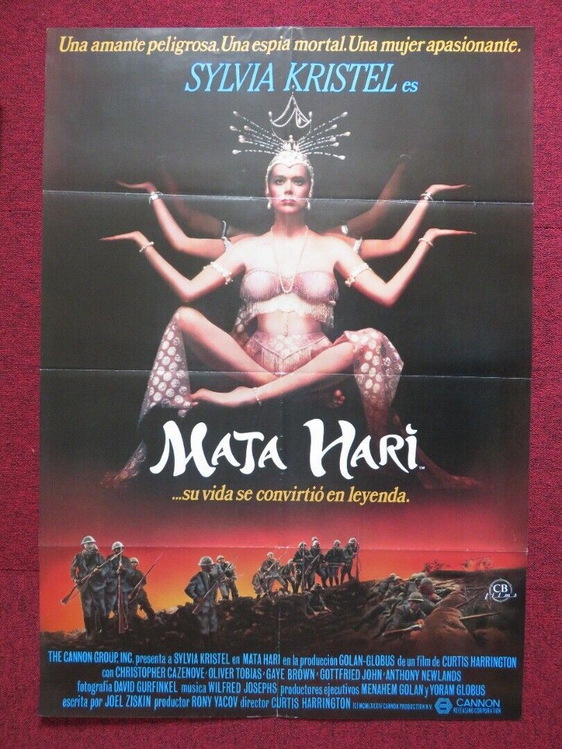 MATA HARI SPANISH ROLLED POSTER CANNON SYLVIA KRISTEL 1985 Movie posters