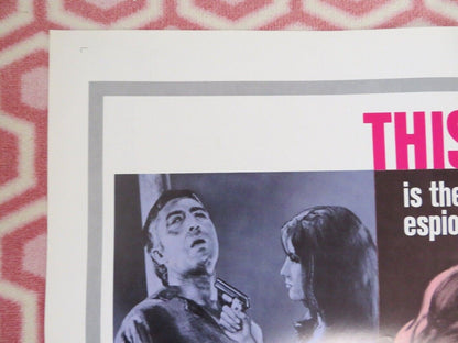 MATCHLESS FOLDED US ONE SHEET POSTER PATRICK O'NEAL IRA FURSTENBERG 1967 Movie posters