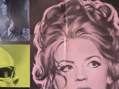 MATCHLESS FOLDED US ONE SHEET POSTER PATRICK O'NEAL IRA FURSTENBERG 1967 Movie posters