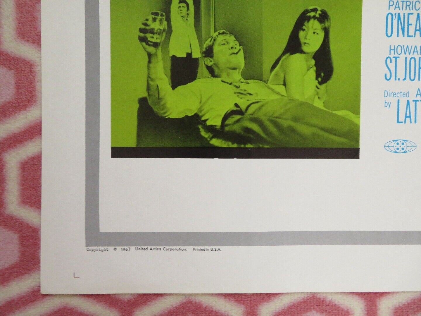 MATCHLESS FOLDED US ONE SHEET POSTER PATRICK O'NEAL IRA FURSTENBERG 1967 Movie posters