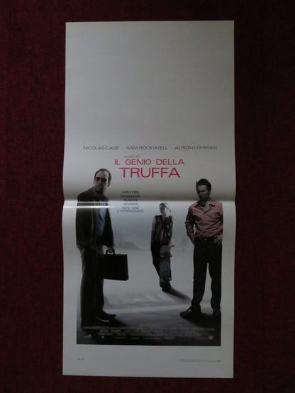 MATCHSTICK MEN ITALIAN LOCANDINA POSTER NICHOLAS CAGE SAM ROCKWELL 2003 Rendezvous Cinema Movie posters