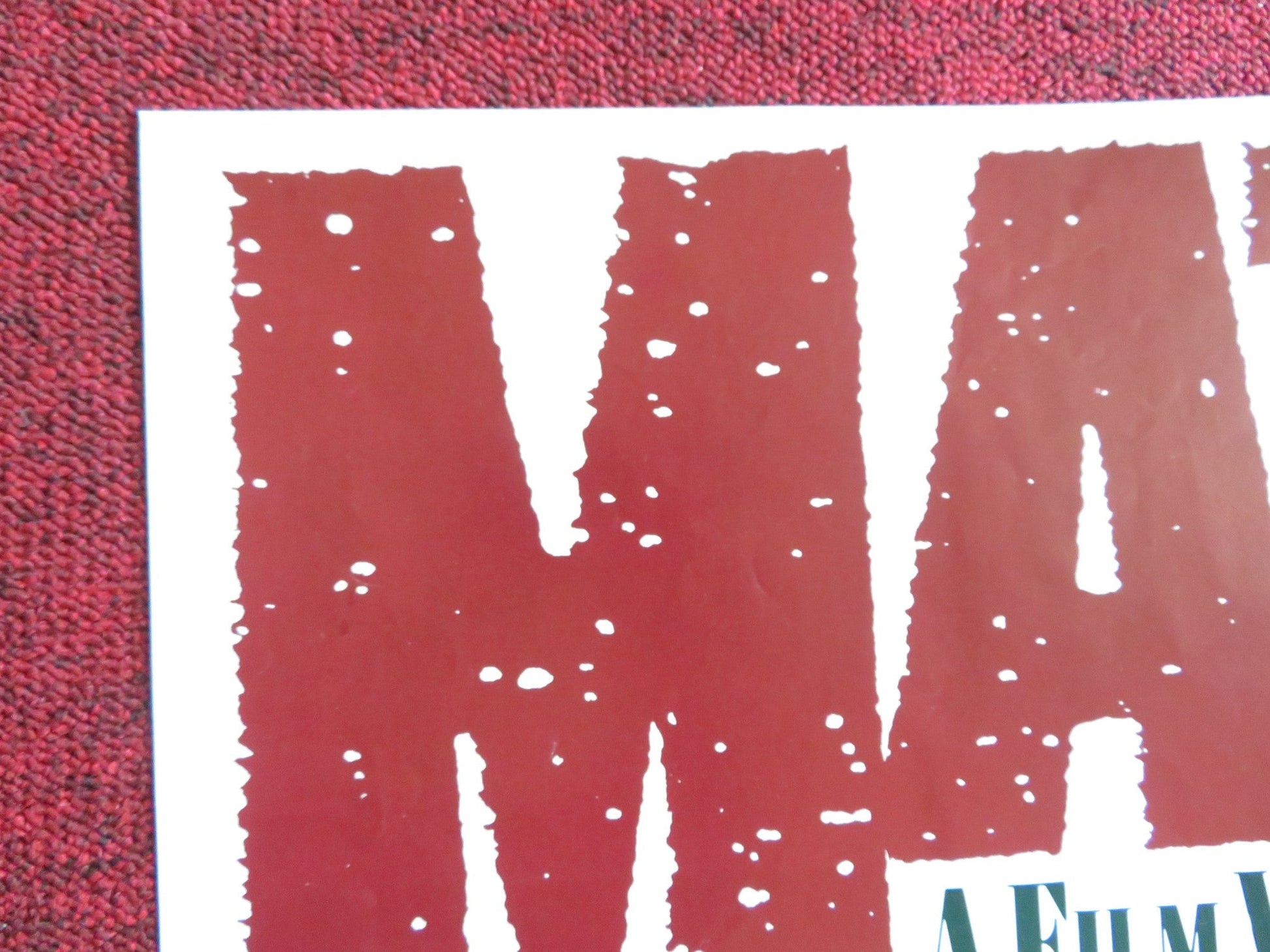 MATEWAN - B FOLDED US ONE SHEET POSTER CHRIS COOPER JAMES EARL JONES 1987 Rendezvous Cinema Movie posters