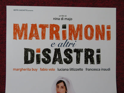 MATRIMONI E ALTRI DISASTRI ITALIAN LOCANDINA POSTER MARGHERITA BUY FABIO VOLO Rendezvous Cinema Movie posters