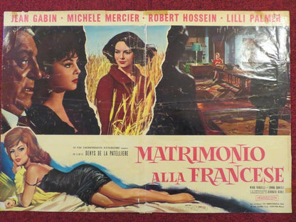 MATRIMONIO ALLA FRANCESE / GODS THUNDER ITALIAN FOTOBUSTA POSTER JEAN GABIN 1965 - Rendezvous Cinema