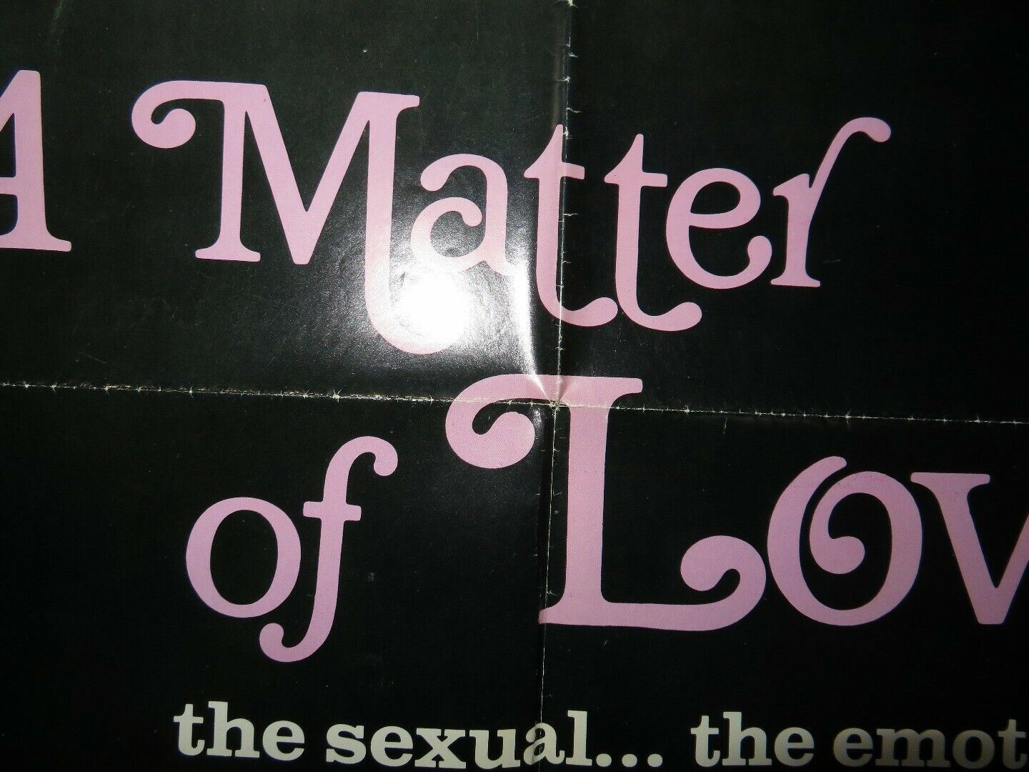 MATTER OF LOVE US ONE SHEET POSTER CHRISTY NEAL MICHELLE HARRIS 1979 Movie posters