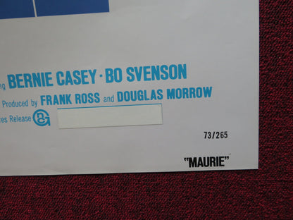 MAURIE FOLDED US ONE SHEET POSTER FRANK ROSS DOUGLAS MORROW 1973 Rendezvous Cinema Movie posters