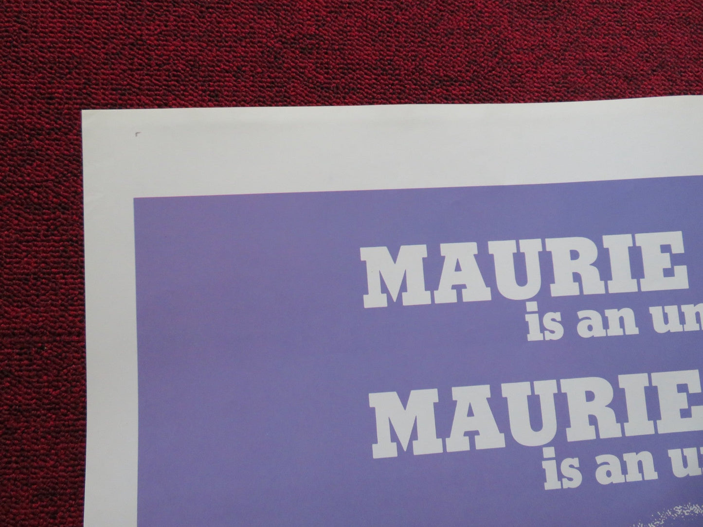 MAURIE FOLDED US ONE SHEET POSTER FRANK ROSS DOUGLAS MORROW 1973 Rendezvous Cinema Movie posters