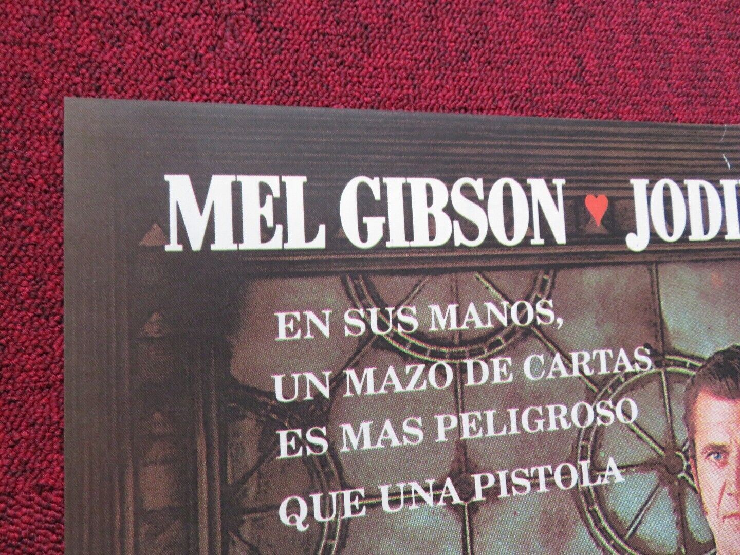 MAVERICK FOLDED ARGENTINA POSTER MEL GIBSON JODIE FOSTER 1994 - Rendezvous Cinema