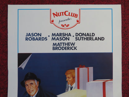 MAX DUGAN RETURNS ITALIAN LOCANDINA POSTER JASON ROBARDS MATTHEW BRODERICK 1985 Rendezvous Cinema Movie posters