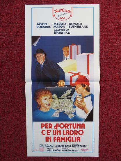 MAX DUGAN RETURNS ITALIAN LOCANDINA POSTER JASON ROBARDS MATTHEW BRODERICK 1985 Rendezvous Cinema Movie posters