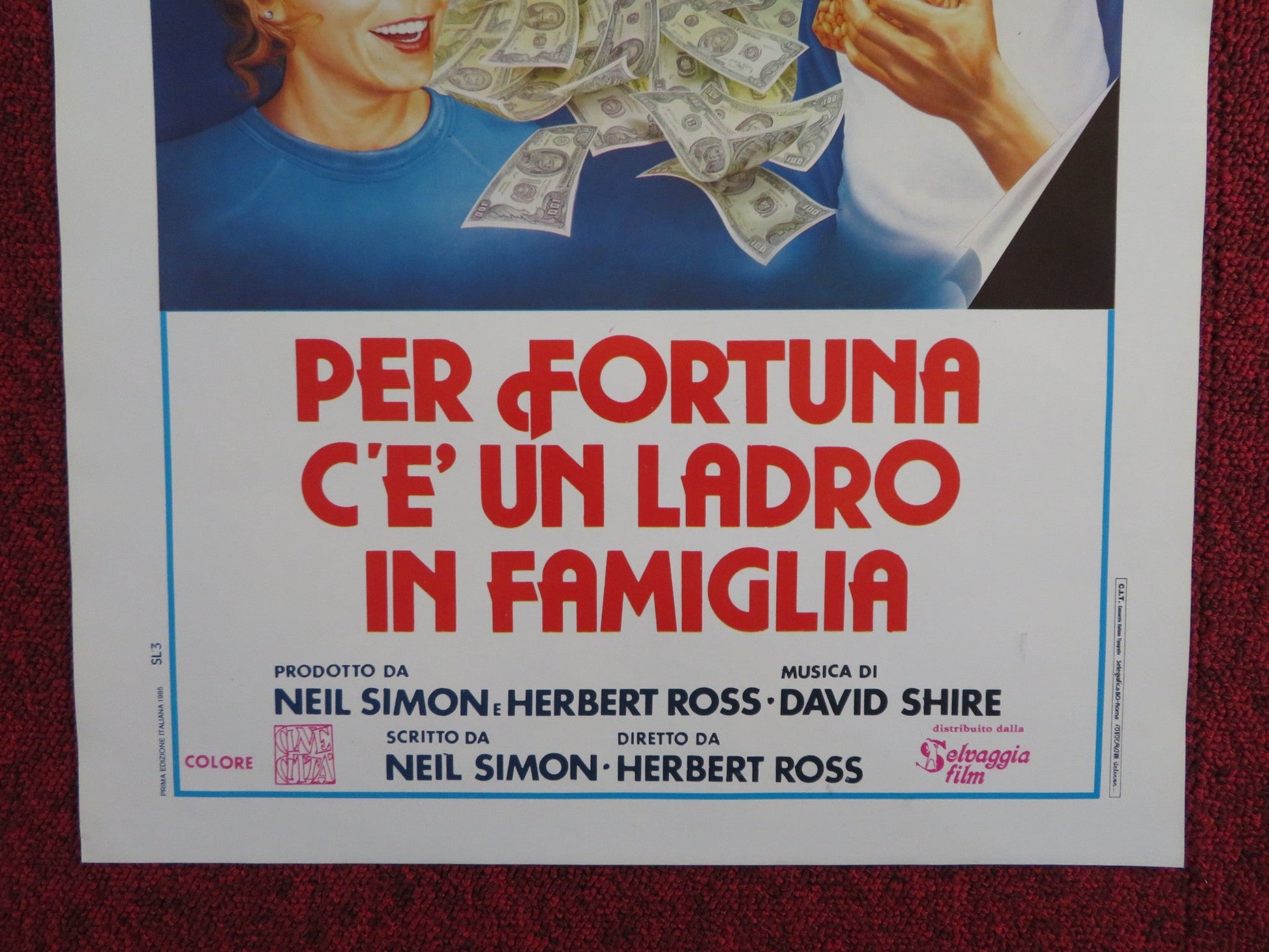 MAX DUGAN RETURNS ITALIAN LOCANDINA POSTER JASON ROBARDS MATTHEW BRODERICK 1985 Rendezvous Cinema Movie posters