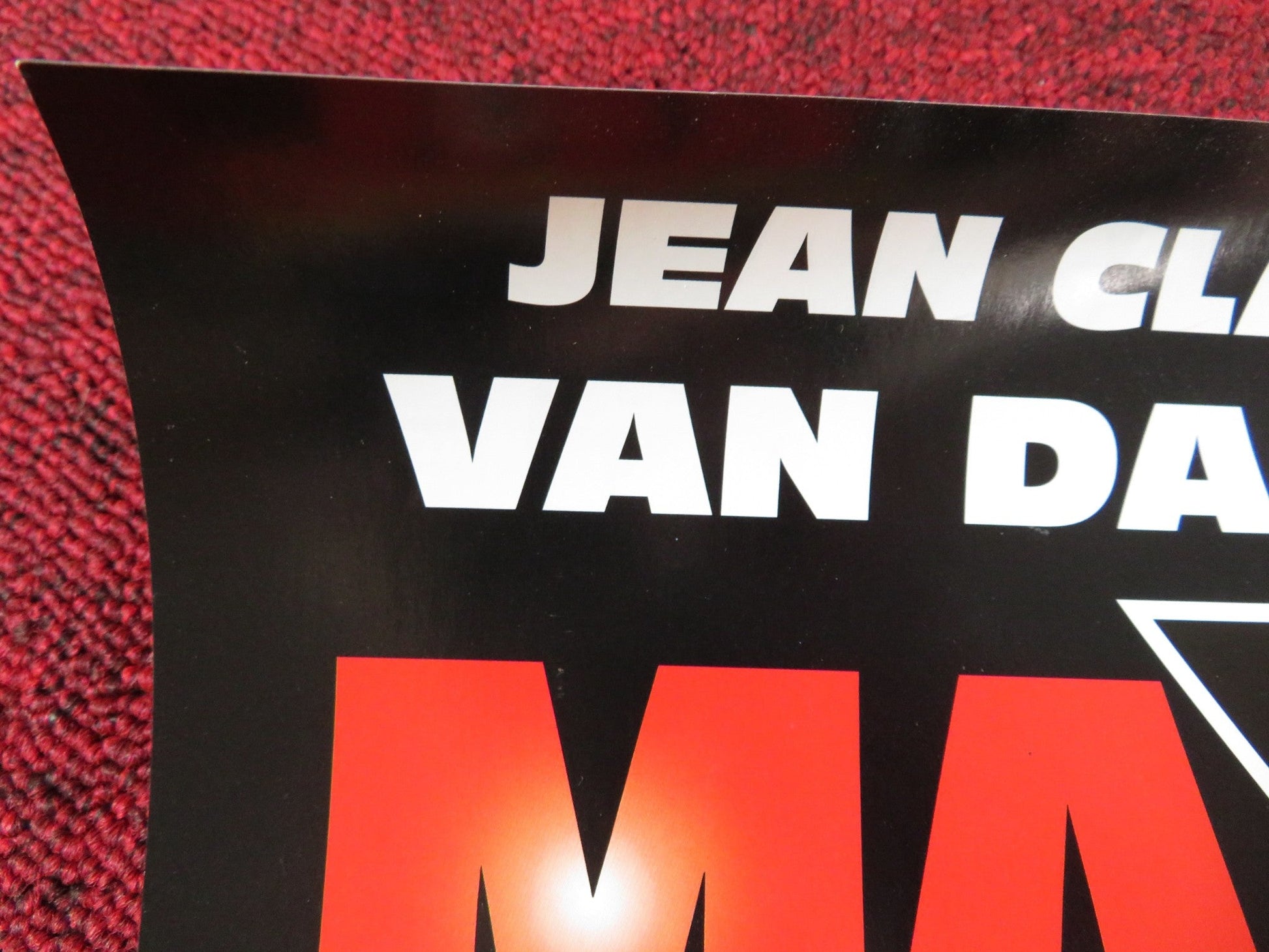 MAXIMUM RISK DOUBLE SIDED VHS VIDEO POSTER JEAN - CLAUDE VAN DAMME 1996 Rendezvous Cinema Movie posters