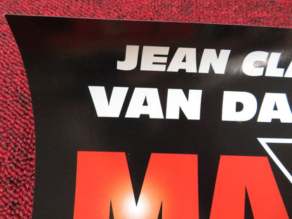 MAXIMUM RISK DOUBLE SIDED VHS VIDEO POSTER JEAN - CLAUDE VAN DAMME 1996 Rendezvous Cinema Movie posters