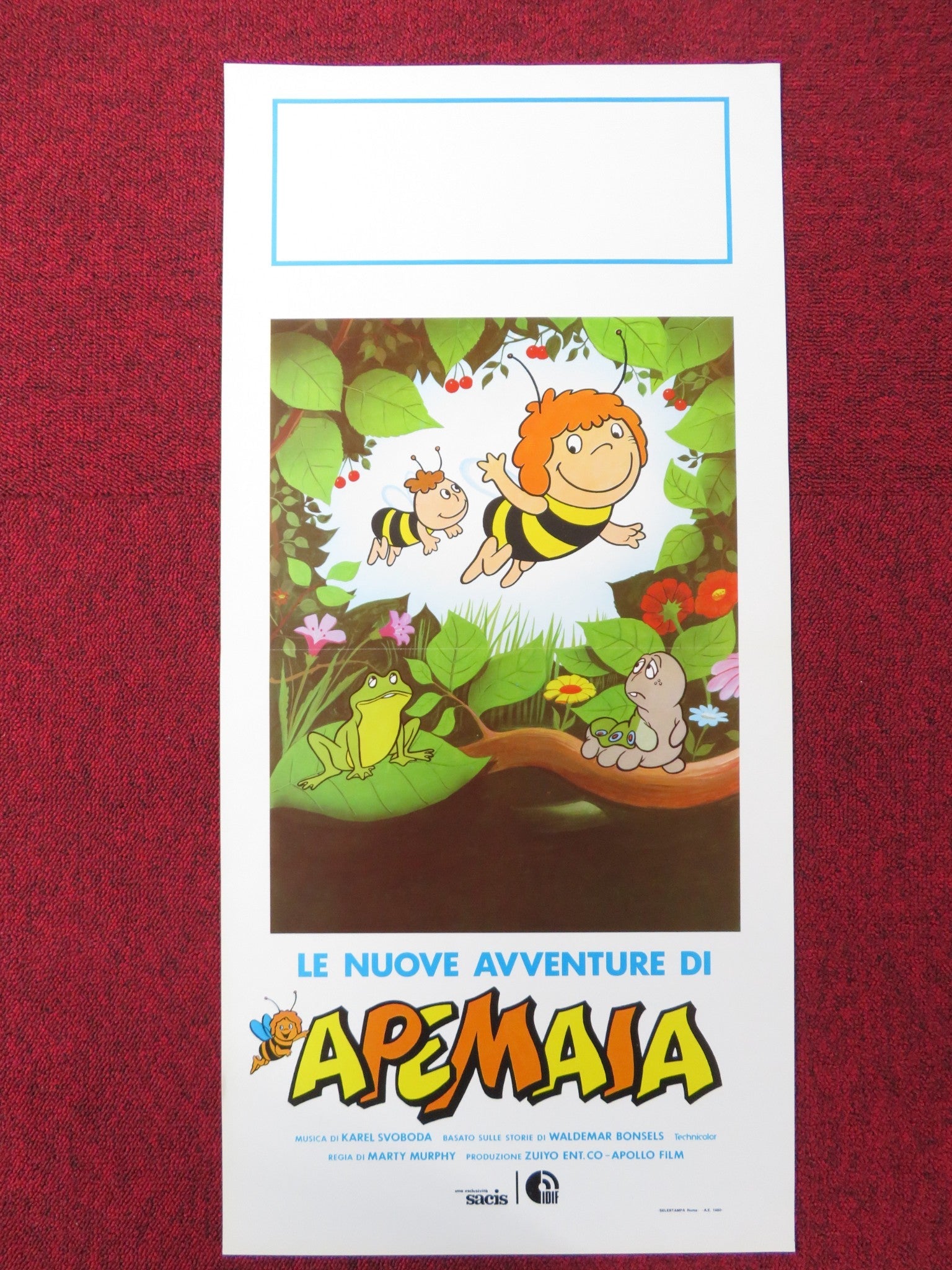 MAYA THE BEE ITALIAN LOCANDINA POSTER MARTY MURPHY 1980 Rendezvous Cinema Movie posters