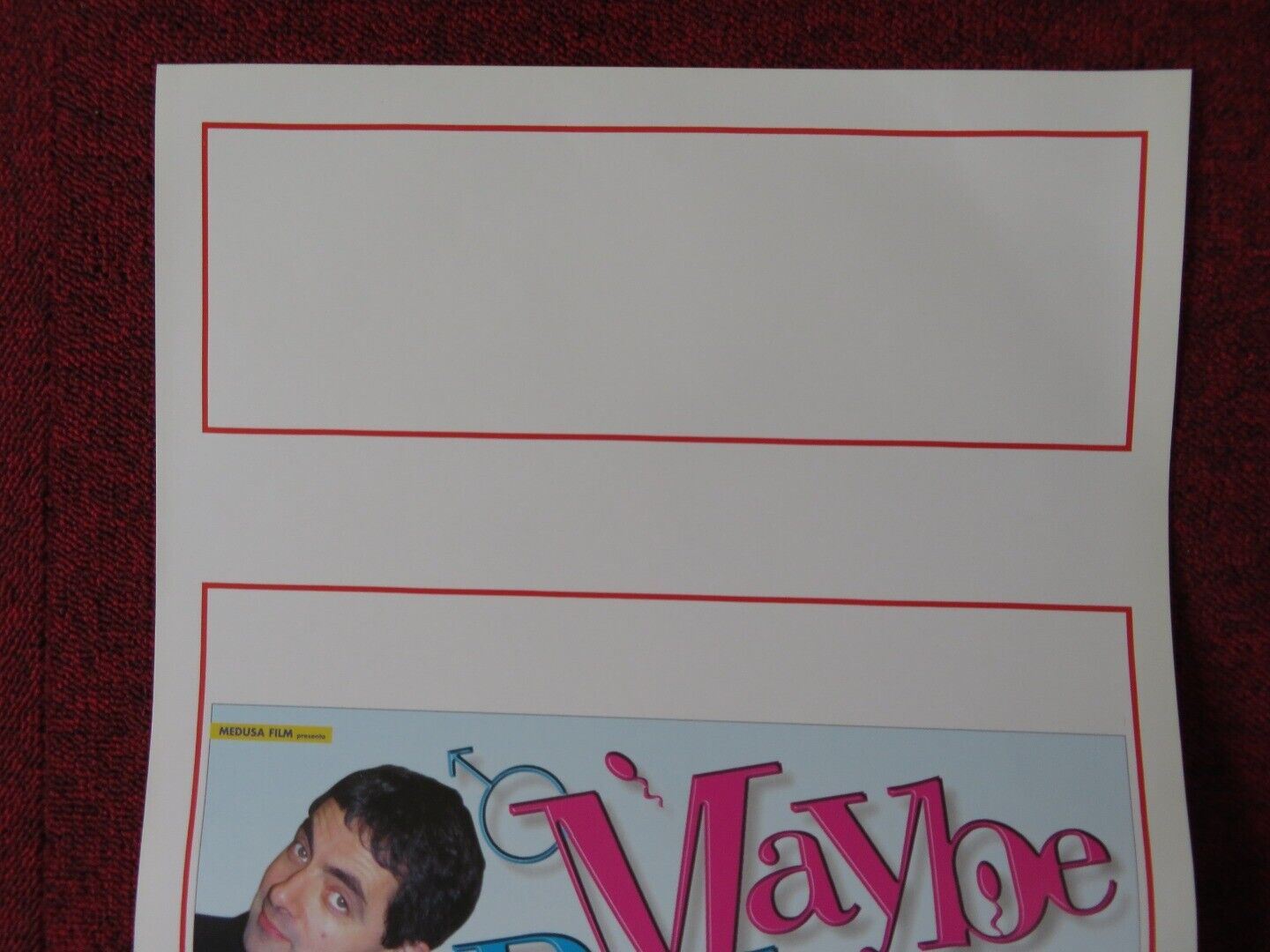 MAYBE BABY ITALIAN LOCANDINA (27.5"x13") POSTER BEN ELTON JOELY RICHARDSON 2000 Movie posters