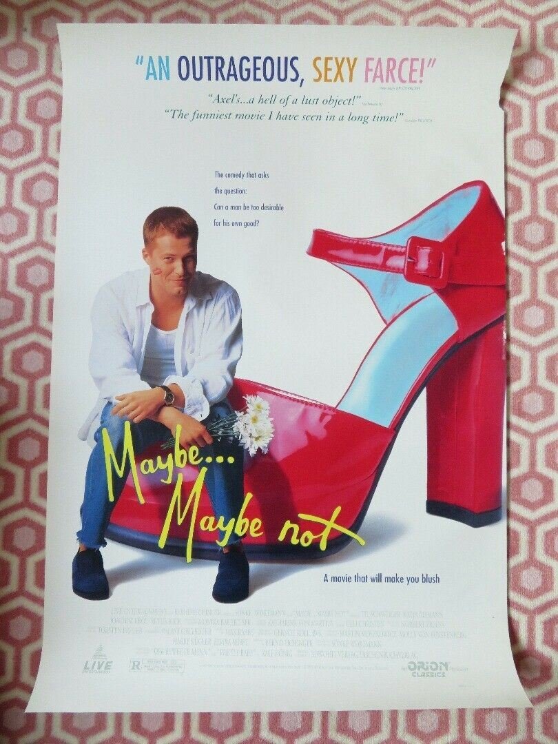 MAYBE...MAYBE NOT US ONE SHEET ROLLED POSTER TIL SCHWEIGER 1994 Movie posters
