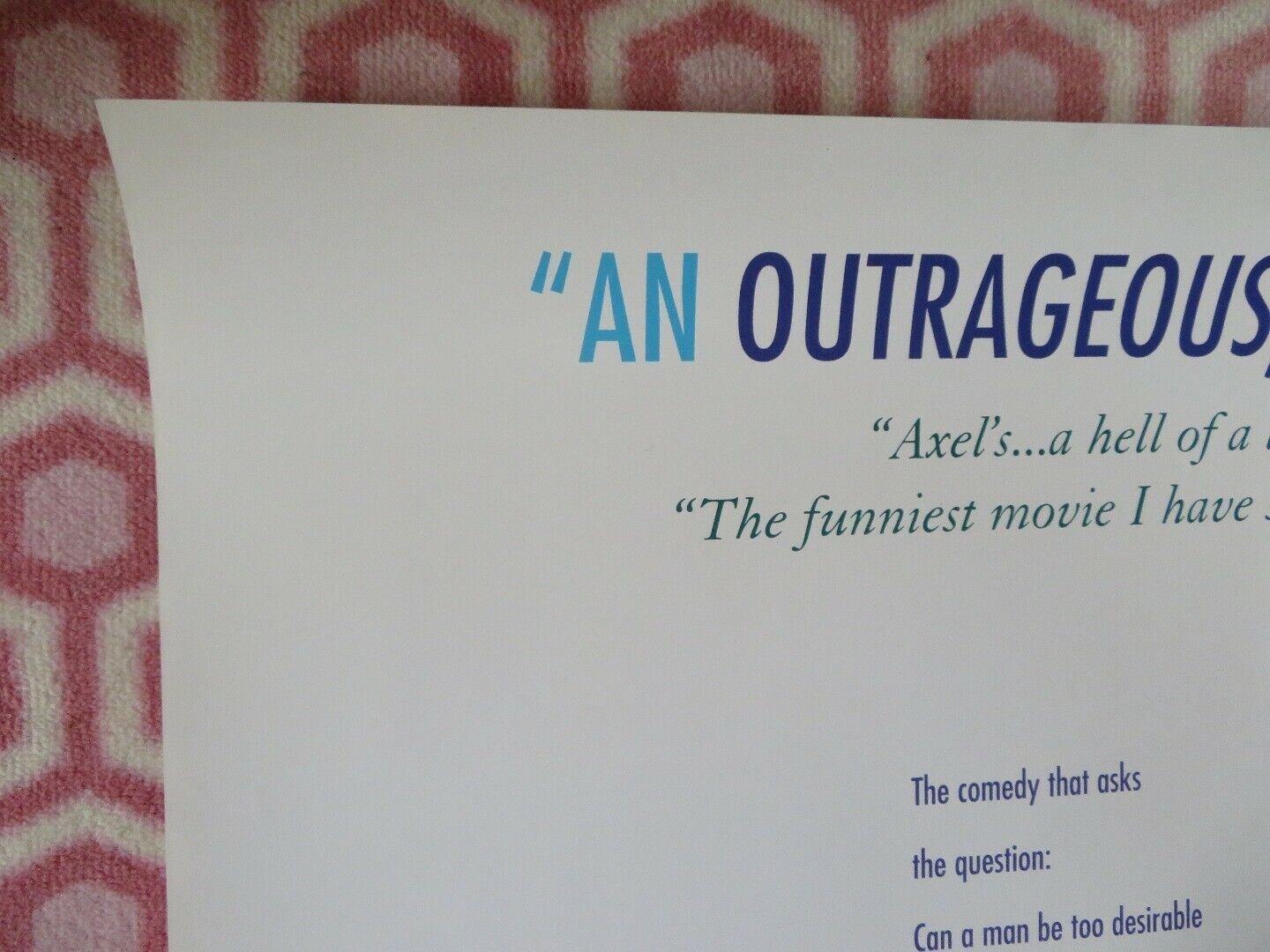 MAYBE...MAYBE NOT US ONE SHEET ROLLED POSTER TIL SCHWEIGER 1994 Movie posters