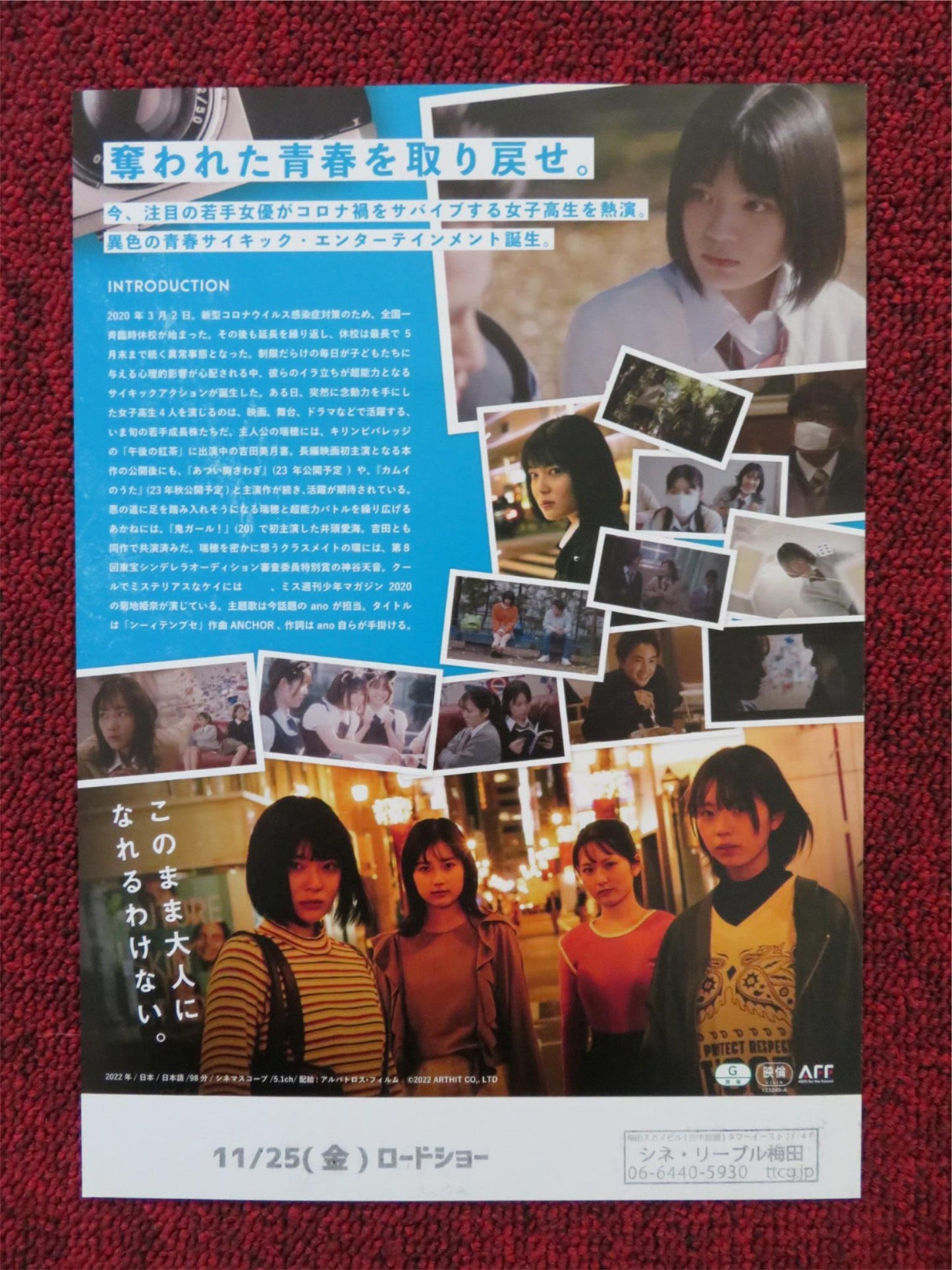 MAYHEM GIRLS JAPANESE CHIRASHI (B5) POSTER YOSHIDA MIZUKI KIDO TAISEI 2022 Rendezvous Cinema Movie posters