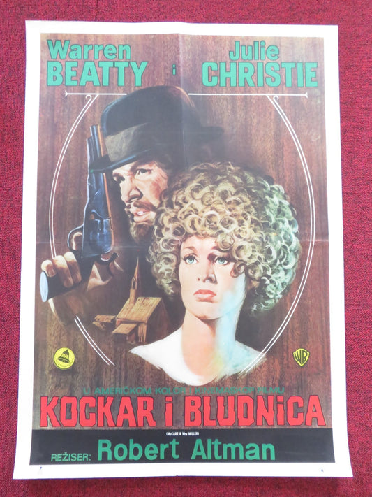 MCCABE AND MRS MILLER YUGOSLAVIAN POSTER WARREN BEATTY JULIE CHRISTIE 1971 Rendezvous Cinema Movie posters