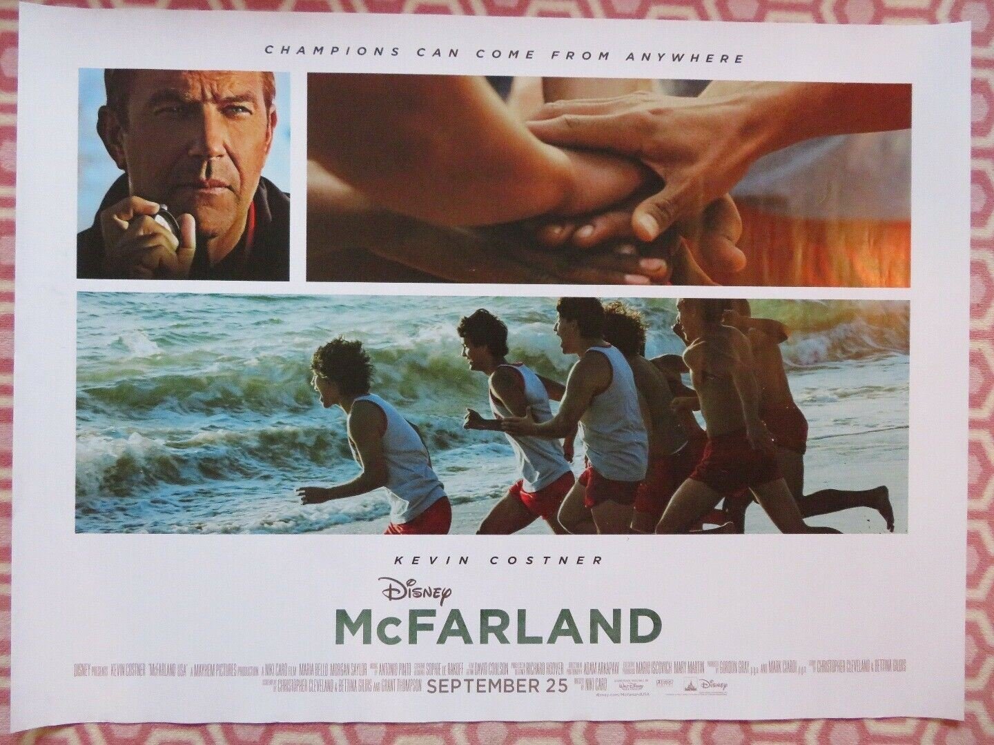 MCFARLAND QUAD (30"x 40") ROLLED POSTER DISNEY KEVIN COSTNER 2015 - Rendezvous Cinema