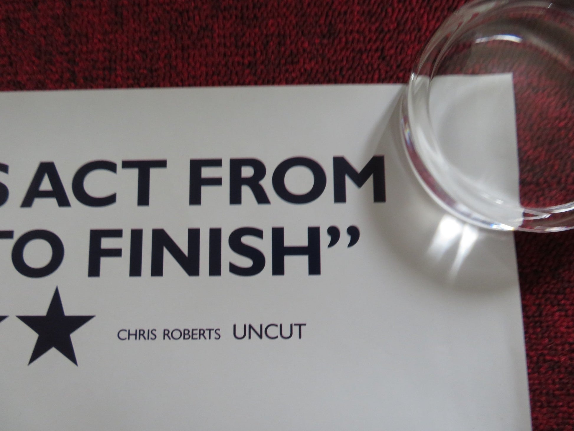 ME AND ORSON WELLES UK QUAD (30"x 40") ROLLED POSTER ZAC EFRON 2008 Rendezvous Cinema Movie posters