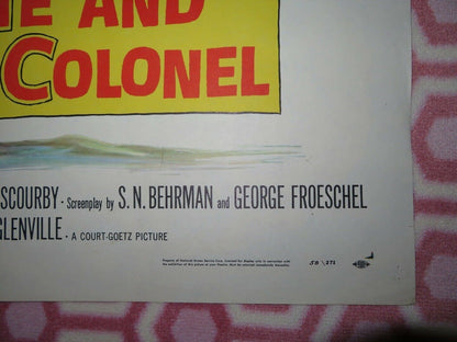 ME AND THE COLONEL US ONE SHEET POSTER DANNY KAYE CURT JURGENS 1958 Movie posters