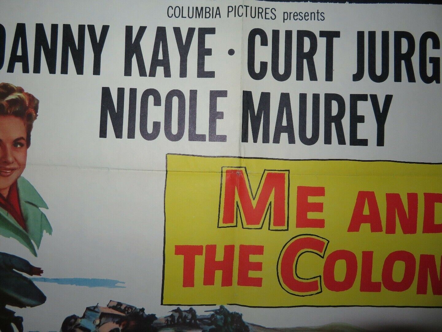 ME AND THE COLONEL US ONE SHEET POSTER DANNY KAYE CURT JURGENS 1958 Movie posters