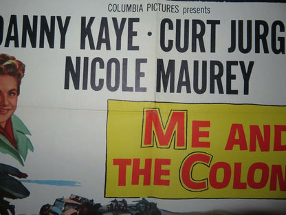 ME AND THE COLONEL US ONE SHEET POSTER DANNY KAYE CURT JURGENS 1958 Movie posters