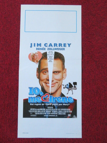 ME, MYSELF & IRENE ITALIAN LOCANDINA (27.5"x13") POSTER JIM CARREY 2000 Movie posters