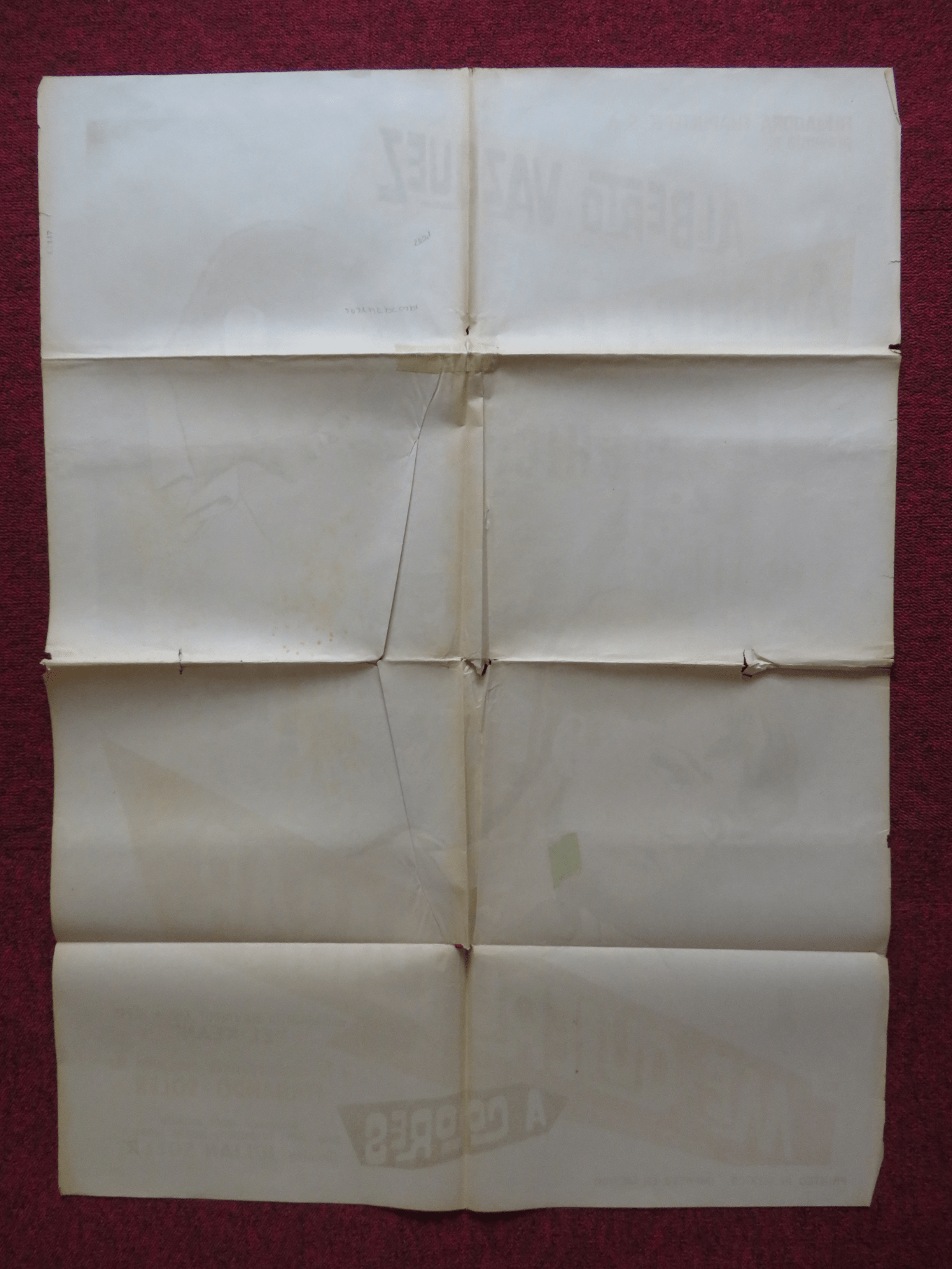 ME QUIERO CASAR FOLDED MEXICAN POSTER ALBERTO VAZQUEZ ANGELICA MARIA 1967 Rendezvous Cinema Movie posters