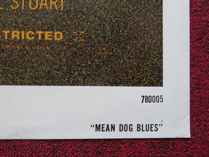 MEAN DOG BLUES US ONE SHEET POSTER GREGG HENRY KAY LENZ 1977 Movie posters