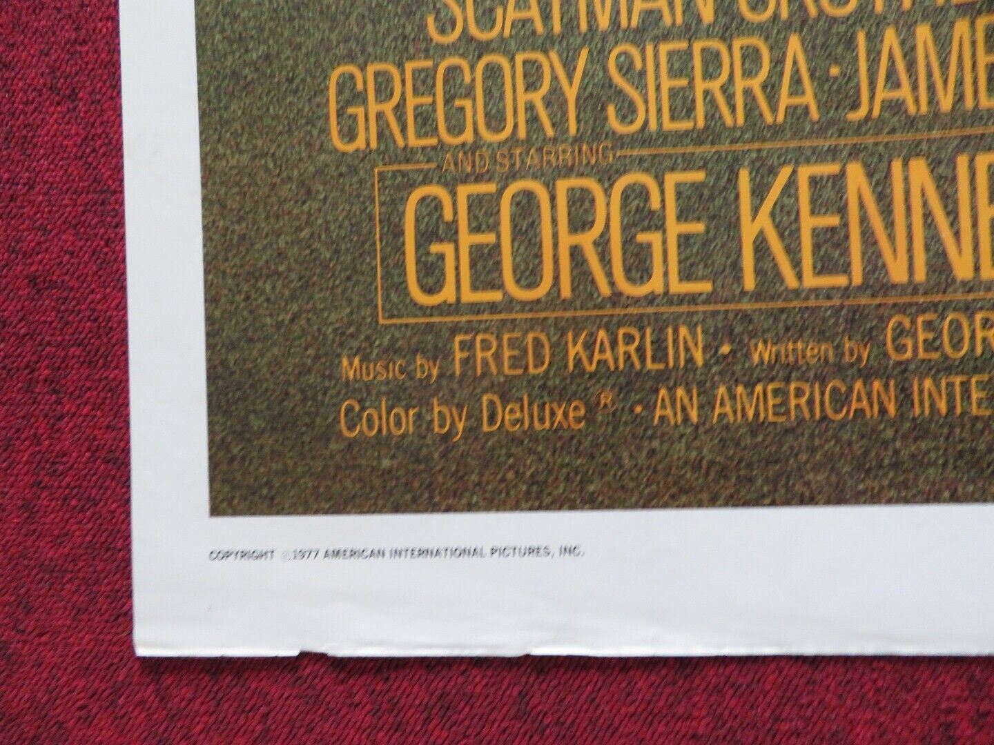 MEAN DOG BLUES US ONE SHEET POSTER GREGG HENRY KAY LENZ 1977 Movie posters