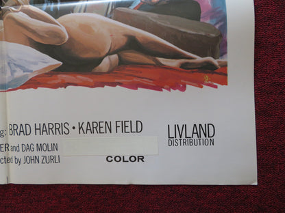 MEAT IS MEAT / THE MAD BUTCHER FOLDED US ONE SHEET POSTER VICTOR BUONO 1975 Rendezvous Cinema Movie posters