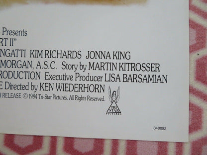 MEATBALLS PART II US ONE SHEET POSTER RICHARD MULLIGAN KIM RICHARDS 1984 Movie posters